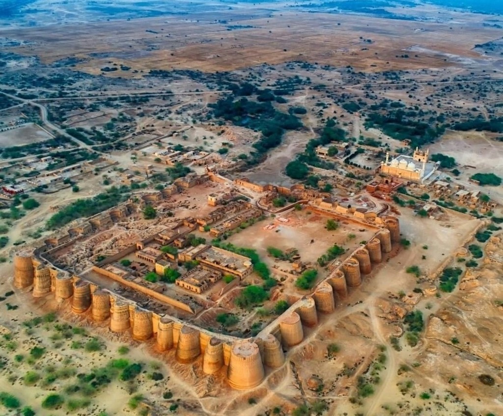 Drone eye view of Fort