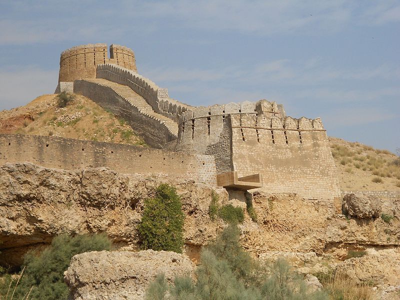 Watchtower and wall of Ranikot Fort