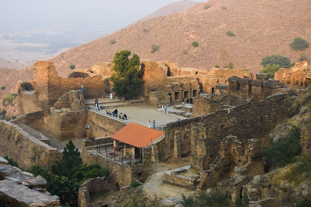 View Takht-i-Bahi Buddhist ruins