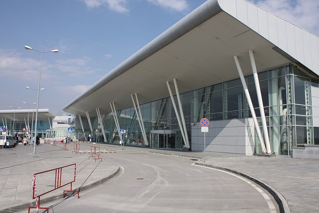 Outside Sofia Airport, Bulgaria