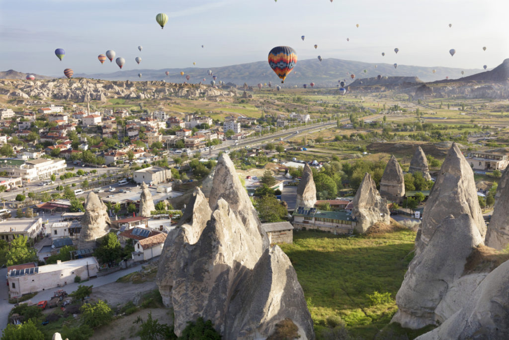 Hot Air Baloons over Cappdocia, Turkey