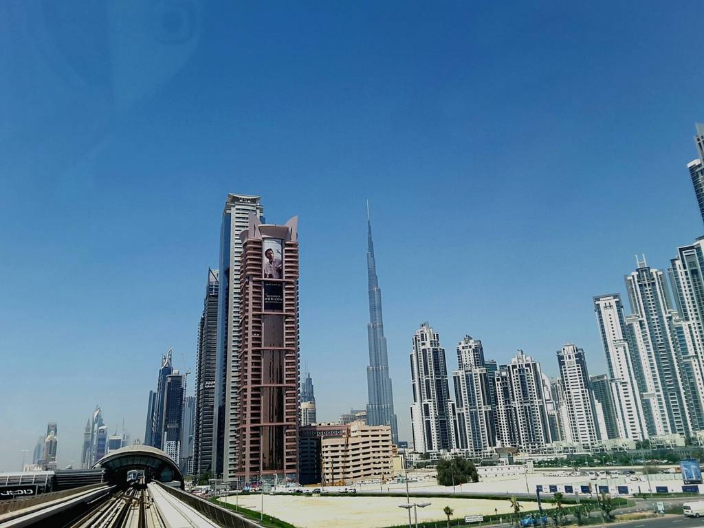 Burj Khalifa from Dubai Metro