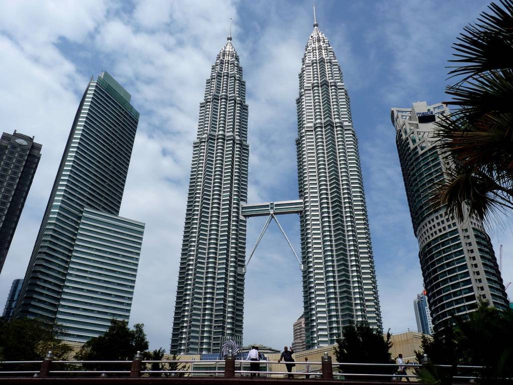 The Petronas Twin Towers in Kuala Lumpur, Malaysia