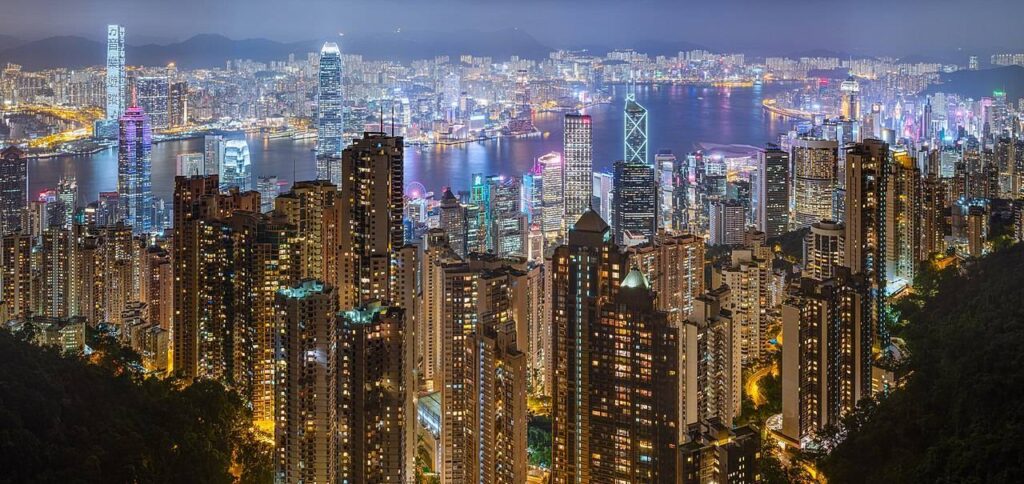 Hong Kong Harbor Night