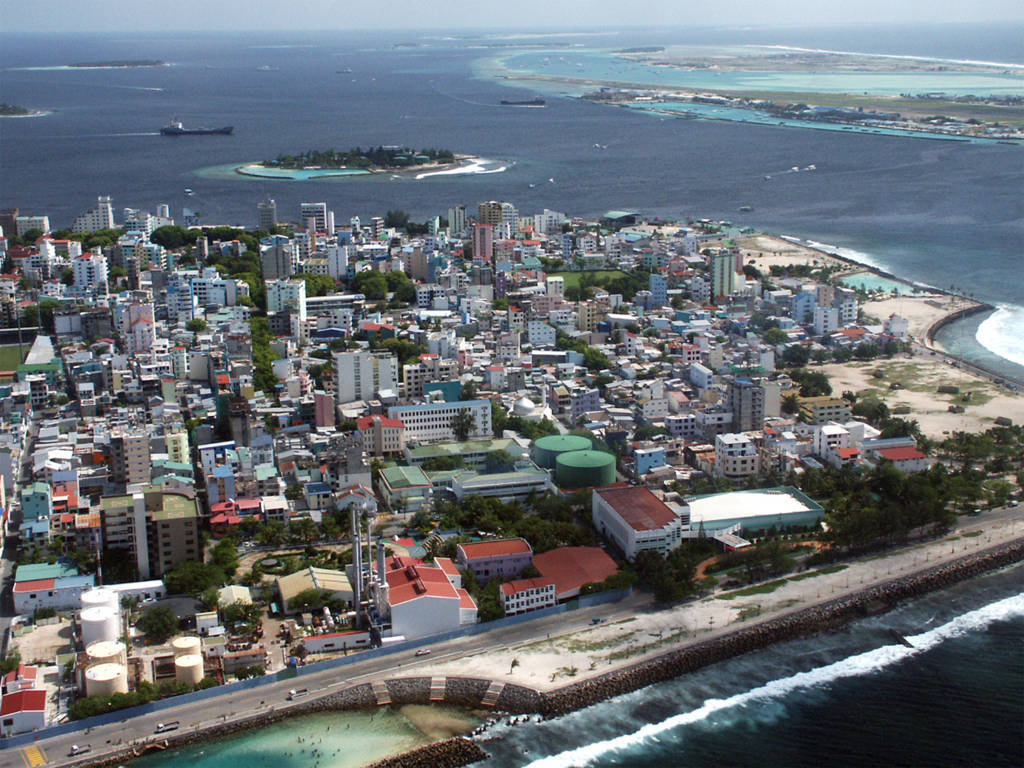 Aerial view of Male, Maldives