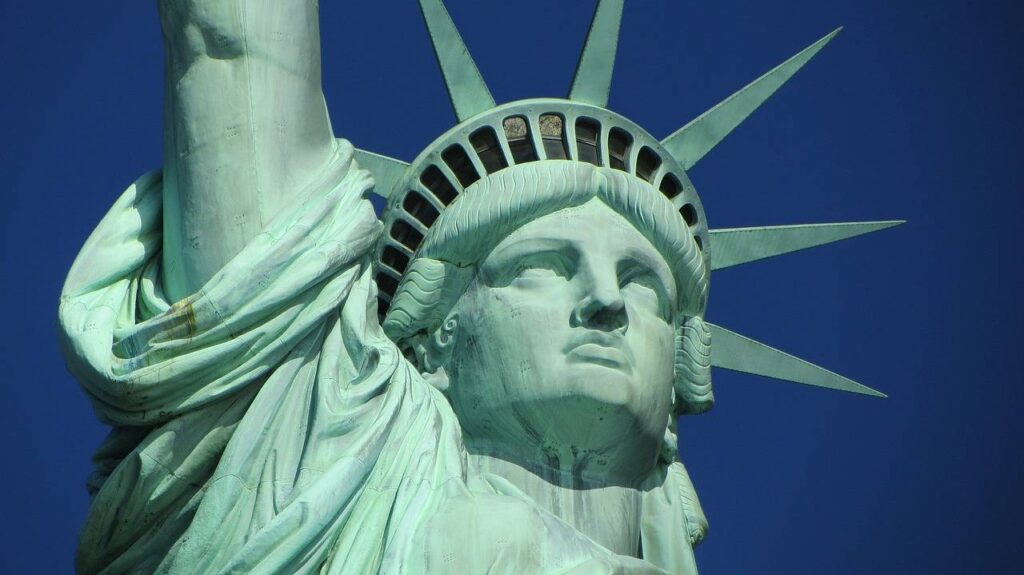 Close View of Statue of Liberty