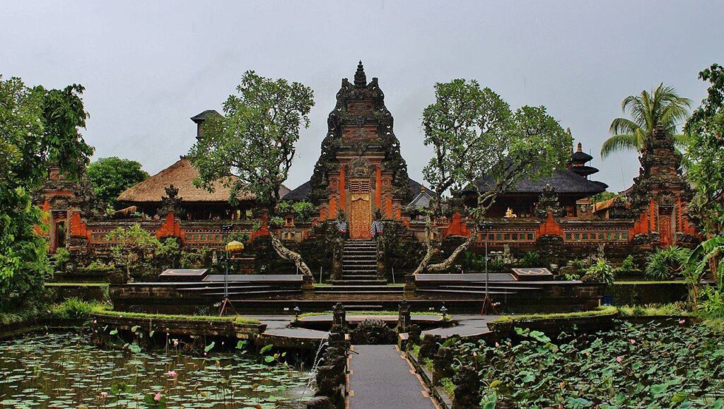 Temple in Downton Ubud Indonesia