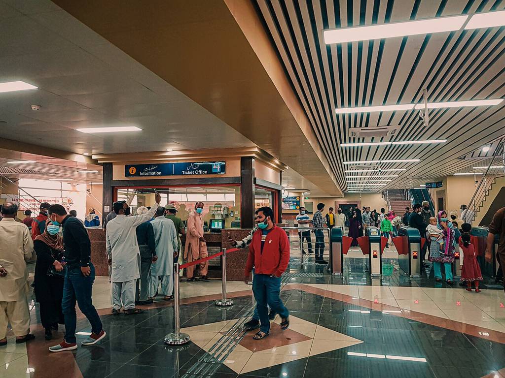 Lahore Metro Station inside view