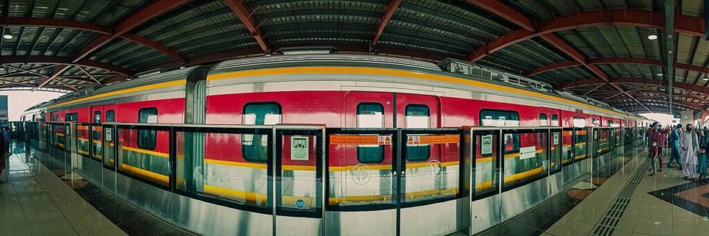Lahore Orange Line Metro Panoramic view