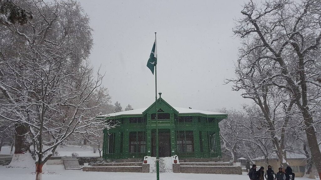 Ziarat Residency during snow fall